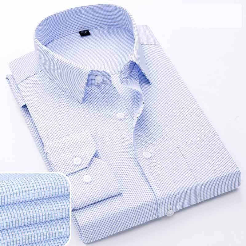 Camicia casual da uomo a maniche lunghe in cotone