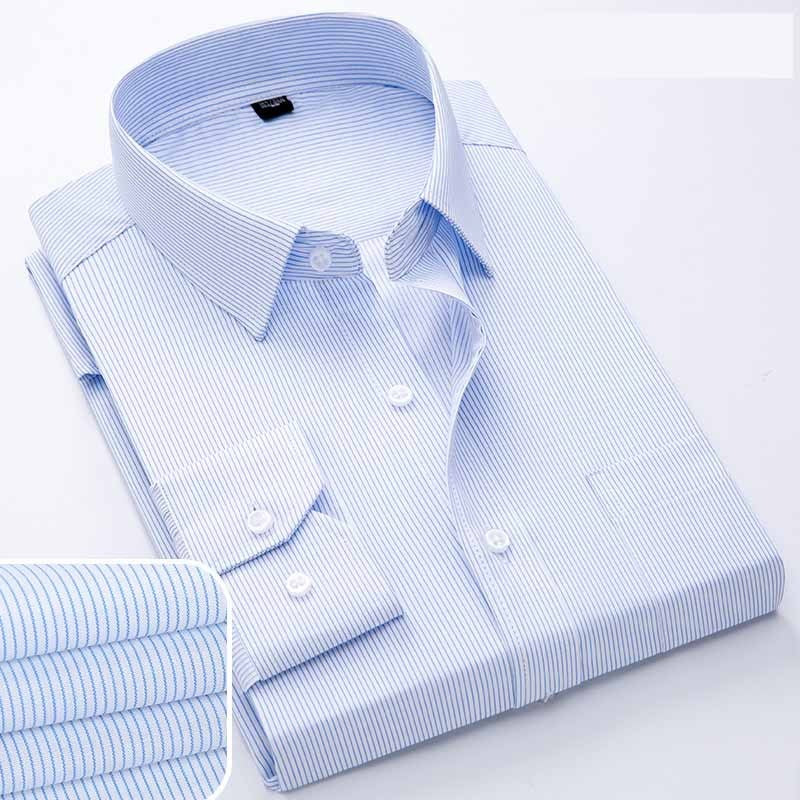 Camicia casual da uomo a maniche lunghe in cotone