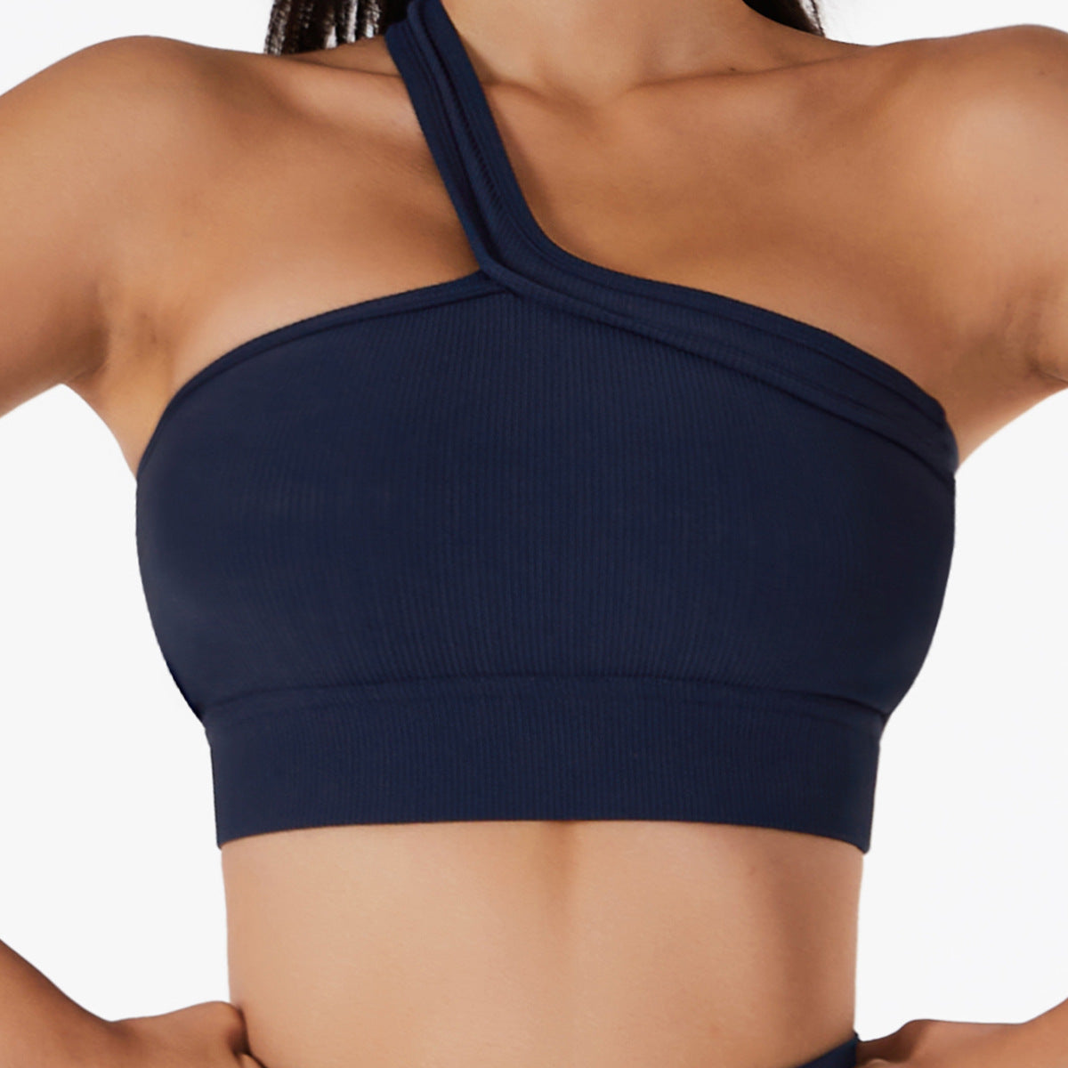 Reggiseno da yoga estivo, a spalla inclinata, intimo sportivo