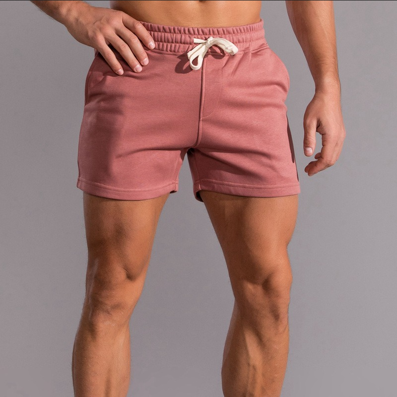 Pantaloncini sportivi in cotone, pantaloni corti da uomo