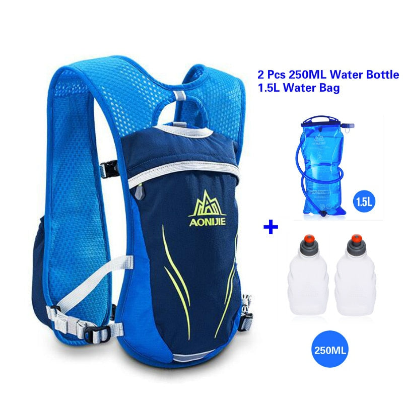 AONIJIE Zaino porta acqua per maratona ciclismo, jogging zaino sportivo con acqua