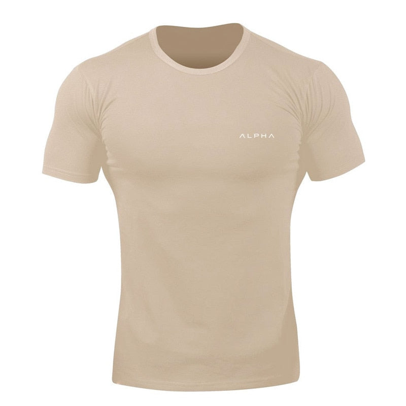 T-shirt gym sport men fitness, T shirt bianca uomo