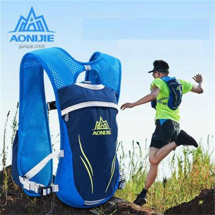 AONIJIE Zaino porta acqua per maratona ciclismo, jogging zaino sportivo con acqua