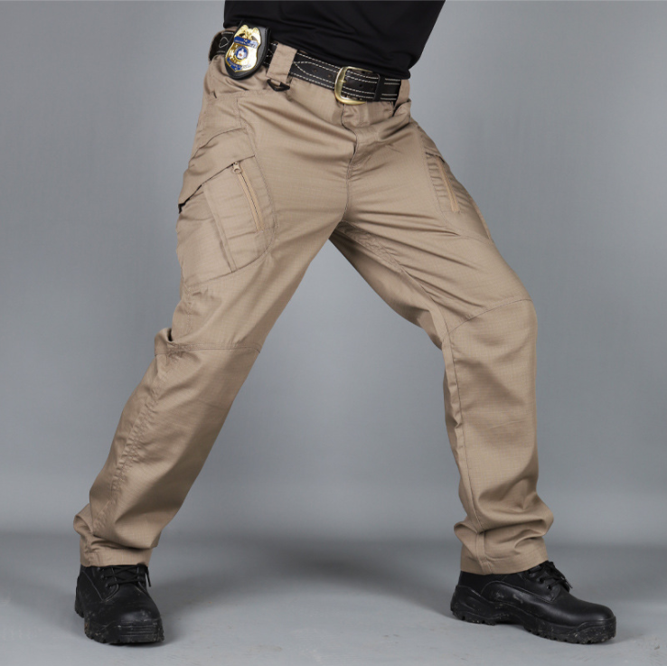 Pantaloni militari uomo, pantaloni tattici con tasca laterale