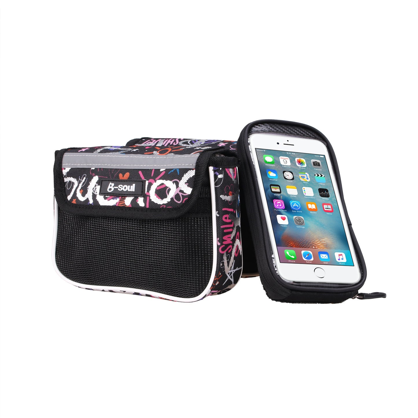 Borsa per bici da mountain bike, touch screen per cellulare