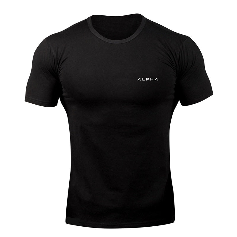 T-shirt gym sport men fitness, T shirt bianca uomo