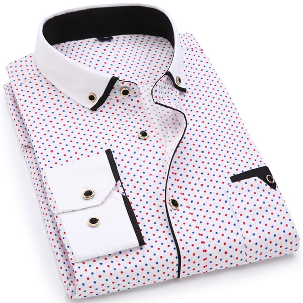 Camicia uomo manica lunga, camicia per uomo slim fit long