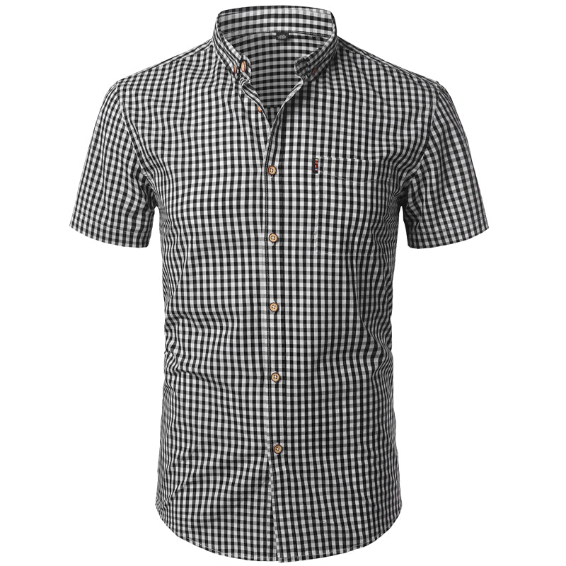 Camica uomo slim fit, abbigliamento uomo, camicia estiva in cotone