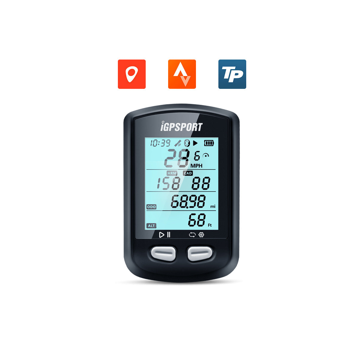 iGPSPORT iGS10S Ciclocomputer GPS ANT+ Cadenza della frequenza cardiaca