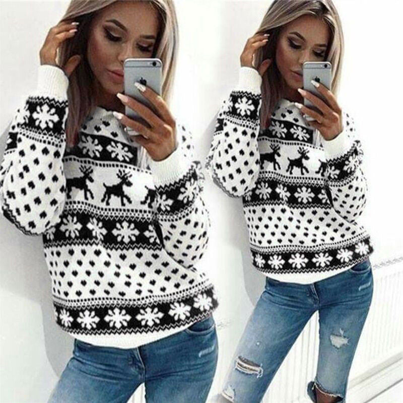 Felpa Natalizia donna Christmas cotton pullovers - Loweconomy