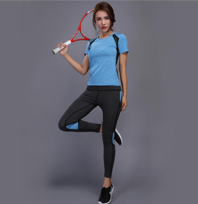 Set sportivo donna, maglia e pantalone fintess donna gym sports