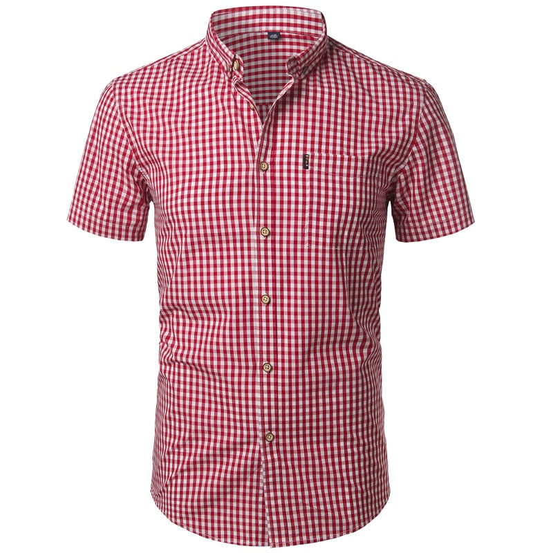 Camica uomo slim fit, abbigliamento uomo, camicia estiva in cotone