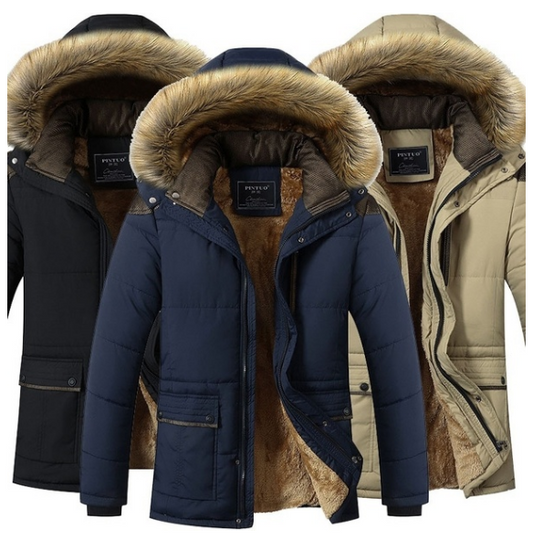 Giubotto Winter Plus Size Men Jacket Warm Overcoat Outwear Cotton - Loweconomy