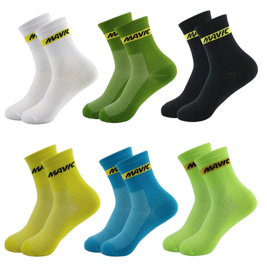 Calza Professional Cycling  cool tall mountain bike socks Outdoor Sport Compression - Loweconomy