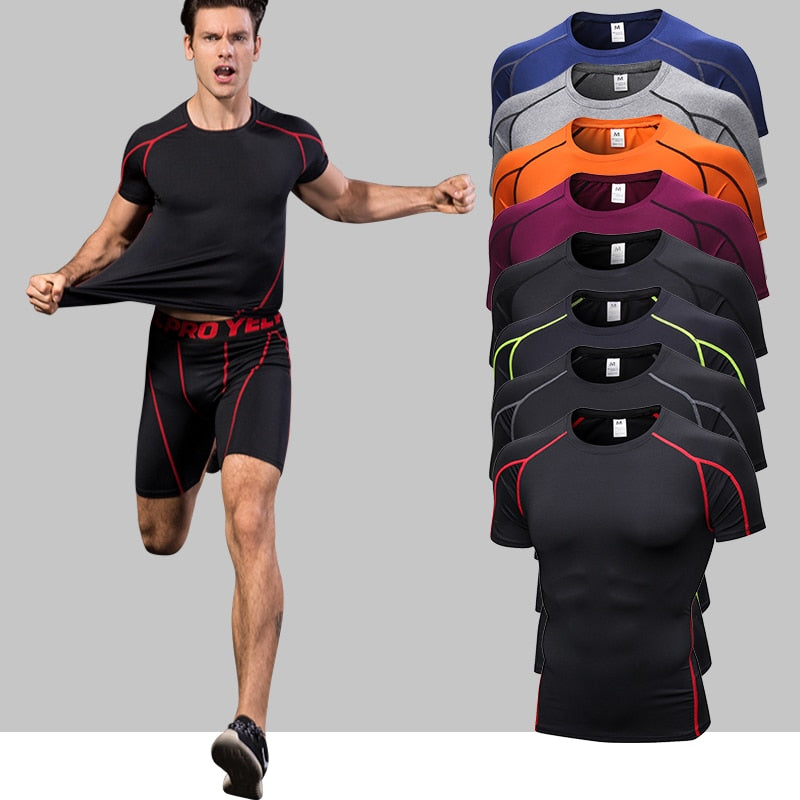 Maglietta sportiva uomo, maglia per il fitness