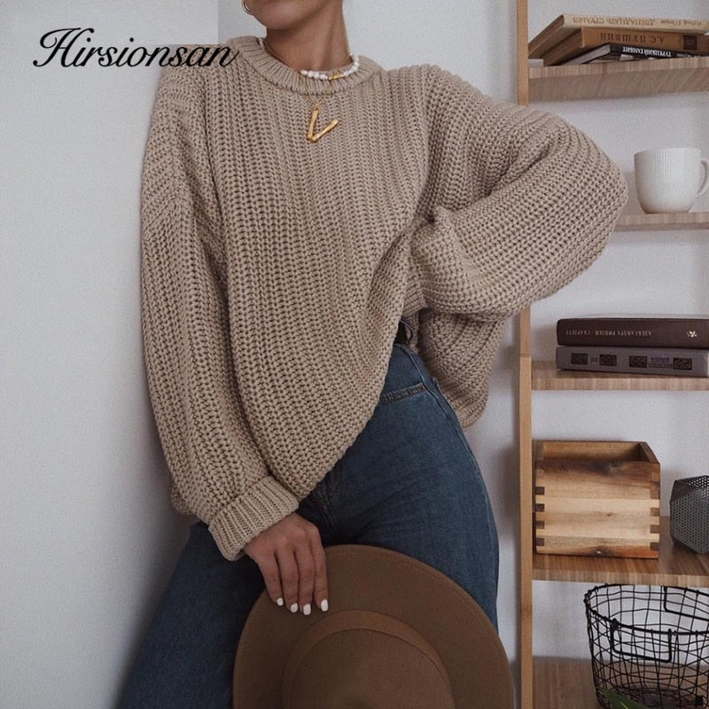 Maglione Autunnale one size oversized female pullovers - Loweconomy