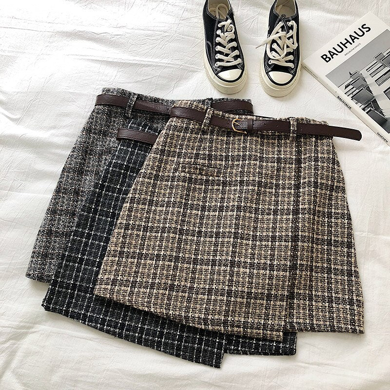 Gonna Korean Irregular Lady Skirt Female Autumn - Loweconomy