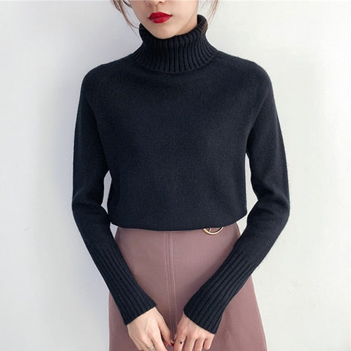 Maglione SURMIITRO Knitted Sweater Women 2020 Autumn Winter Korean Cashmere Unica taglia - Loweconomy