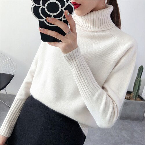 Maglione SURMIITRO Knitted Sweater Women 2020 Autumn Winter Korean Cashmere Unica taglia - Loweconomy