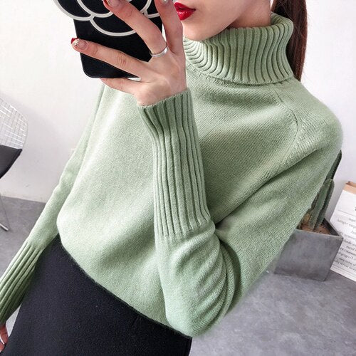 Maglione SURMIITRO Knitted Sweater Women 2020 Autumn Winter Korean Cashmere Unica taglia - Loweconomy