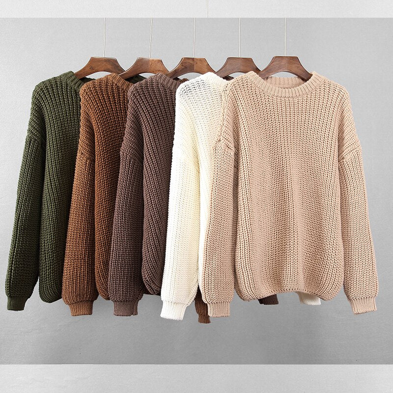 Maglione Autunnale one size oversized female pullovers - Loweconomy