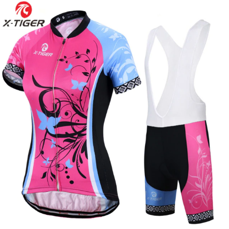 Completino X-tigre donna ciclismo, abbigliamento ciclismo estivo