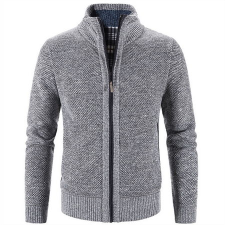 Maglione uomo cardigan con zip