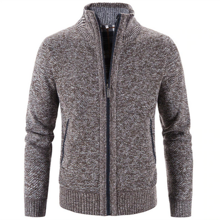 Maglione uomo cardigan con zip